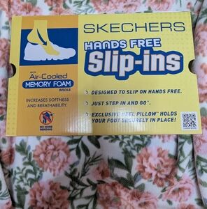 Skechers Yellow and Blue Hands Free Slip-ins